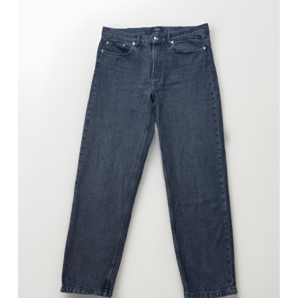 A.P.C. APC Martin Jeans Mens W32 Washed Black Straight Leg Denim